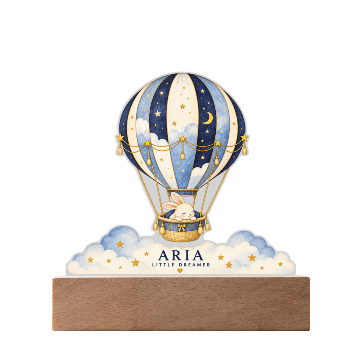 Little Dreamer Personalized Hot Air Balloon Night Light